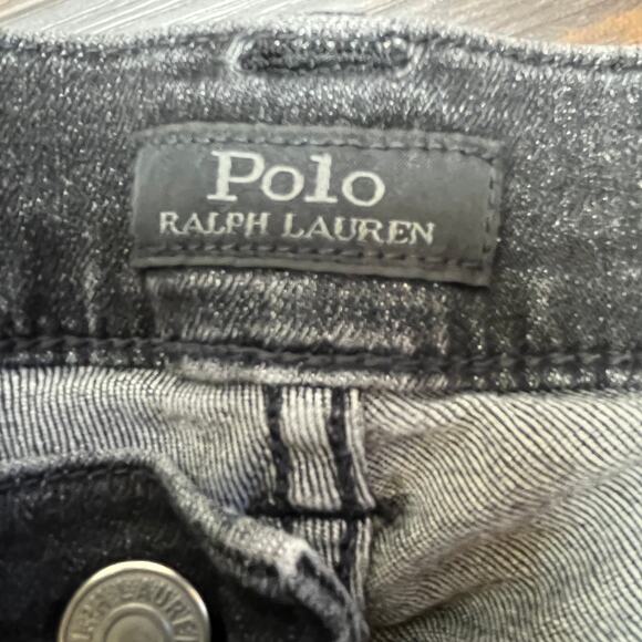 Polo Ralph Lauren The Tompkins Skinny Crop Distressed Jeans w/Belt Size 30 - Picture 6 of 11